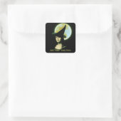 Heks Mona Lisa Halloween Vollemaan Vierkante Sticker (Tas)