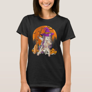 Heks Mummie Eenhoorn Dabbing Met Bezem Halloween C T-shirt