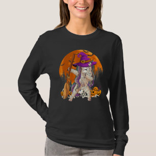 Heks Mummie Eenhoorn Dabbing Met Bezem Halloween C T-shirt