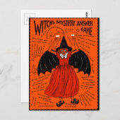  heks Mystery Answer Game Briefkaart (Voorkant / Achterkant)