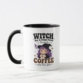 Heks Niet Een Mensenmens Koffie Ondanks Zwarte Mok