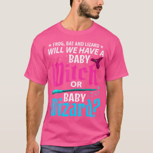 Heks of tovenaar gender reveal Baby shower party C T-shirt