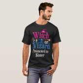 Heks of tovenaar gepromoveerd tot zus houdt van je t-shirt (Voorkant volledig)