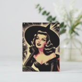  heks omhoog briefkaart (Staand voorkant)