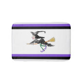 Heks op bezem badmat (Voorkant)