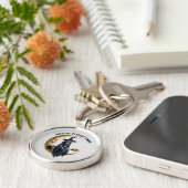 Heks op de maan sleutelhanger (Zijkant)