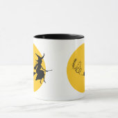 Heks op haar bezem Mok (Midden)