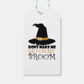 Heks op Halloween Cadeaulabel (Voorkant)