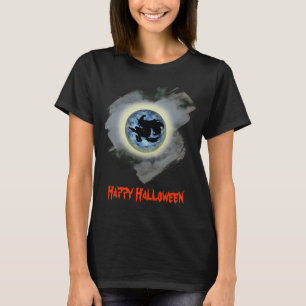 Heks Op Volle Maan Grappige Halloween T-shirt