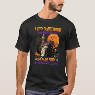 Heks Op Wijn Ze Heeft Een Dalmatische Hond Hallowe T-shirt