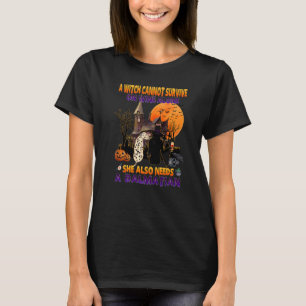Heks Op Wijn Ze Heeft Een Dalmatische Hond Hallowe T-shirt