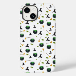 Heks Pet bezem caldron halloween patroon Case-Mate iPhone 14 Hoesje