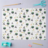 Heks Pet bezem caldron halloween patroon Tissuepapier (Craft)