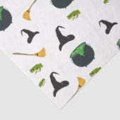 Heks Pet bezem caldron halloween patroon Tissuepapier (Detail)