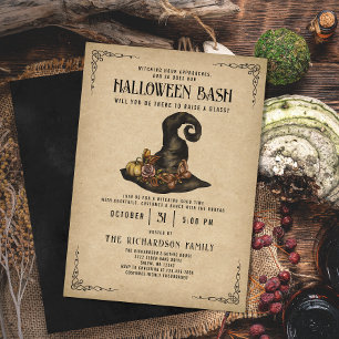 heks Pet Elegant Volwassen Halloween Party Kaart