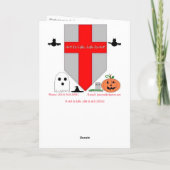 "Heks Pet Turret Room" Hallowe'en Kaart (Achterkant)