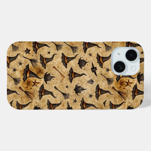  heks Petten & bezemstelen Halloween Pattern Case-Mate iPhone Case (Achterkant (horizontaal))