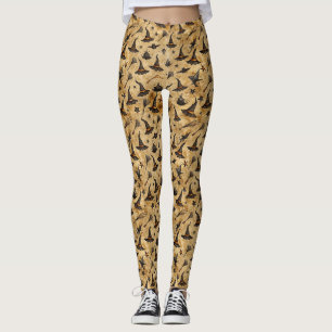  heks Petten & bezemstelen Halloween Pattern Leggings