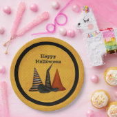 Heks Petten Halloween Party Papieren Bordje (Feest)