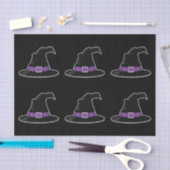 Heks Petten met Paarse details Halloween Patroon Tissuepapier (Craft)