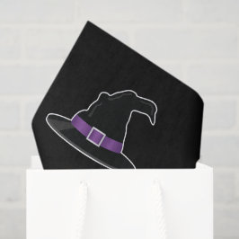 Heks Petten met Paarse details Halloween Patroon Tissuepapier