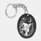 Heks Pixie Hekserij Magie Halloween Sleutelhanger (Voorkant Links)