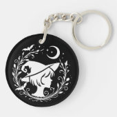 Heks Pixie Hekserij Magie Halloween Sleutelhanger (Achterkant)