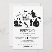 heks plezier is het brouwen van Halloween Adult P Kaart (Voorkant)