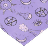 Heks Potions Paarse Alchemy Patroon Halloween Tafelkleed (Gekanteld)