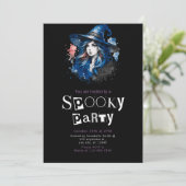 Heks Regenboog Modern Minimalistisch Halloween Par Kaart (Staand voorkant)