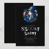 Heks Regenboog Modern Minimalistisch Halloween Par Kaart (Voorkant / Achterkant)