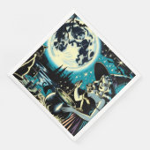  heks roeren een ketel Halloween Party Servet (Hoek)