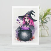 heks roze haar kaart (Staand voorkant)