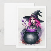 heks roze haar kaart (Voorkant / Achterkant)