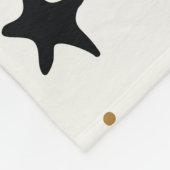 Heks School Magic Doodle Patroon Fleece Deken (Hoek)