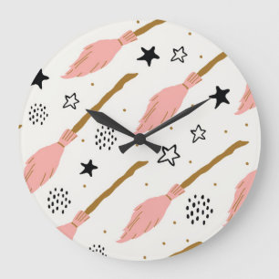 Heks School Magic Doodle Patroon Grote Klok