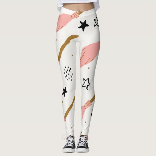 Heks School Magic Doodle Patroon Leggings (Voorkant)