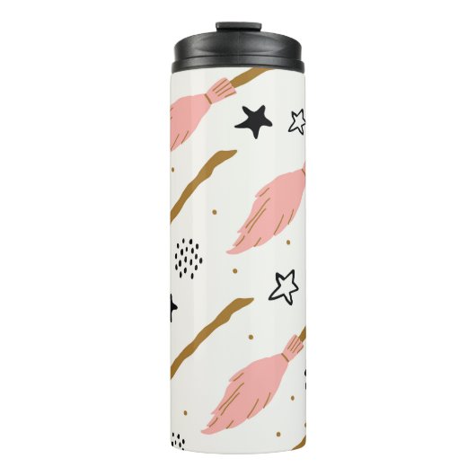 Heks School Magic Doodle Patroon Thermosbeker (Voorkant)