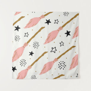 Heks School Magic Doodle Patroon Wandkleed