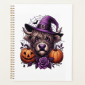 Heks Schotse Halloween Koe Planner (Voorkant)