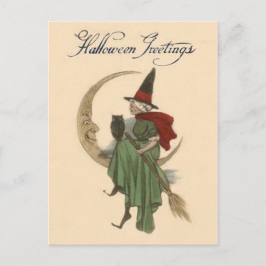 Heks Sikkelmaan Uil Briefkaart (Voorkant)