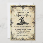 heks spooktacular volwassen Halloween feest Kaart (Voorkant)