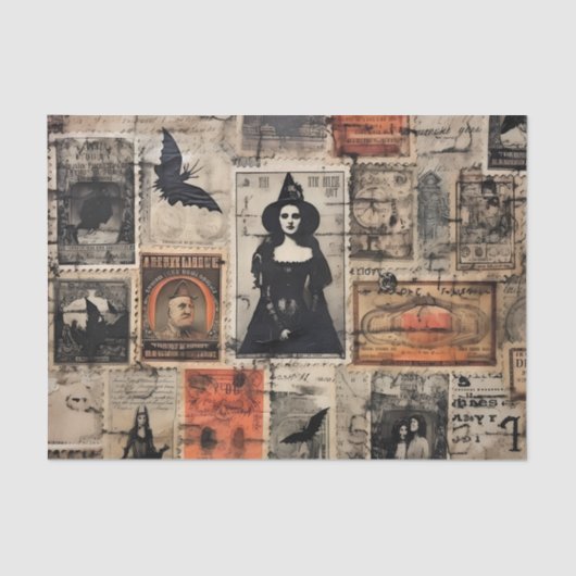  heks stempels Halloween Decoupage Tissuepapier (Voorkant)