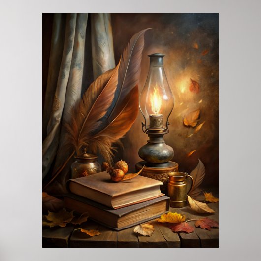 Heks Studie Wandkunst -  Candlelit Magic Poster (Voorkant)