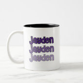 heks tweekleurige koffiemok (Links)