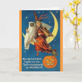 -heks-uil-halfmaan-bezempompoen kaart (Gele Bloem)