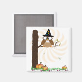 Heks Uil Halloween Magnet (Voorkant / Achterkant)