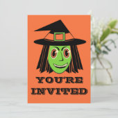 Heks uit de Vintage Tijd Kaart (Staand voorkant)