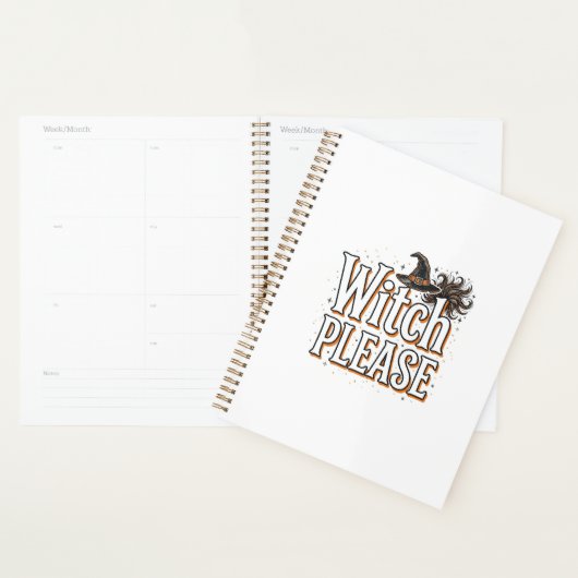 Heks uit het verleden alsjeblieft Halloween Vector Planner (Display)