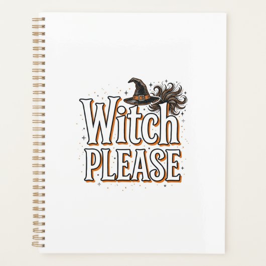 Heks uit het verleden alsjeblieft Halloween Vector Planner (Voorkant)